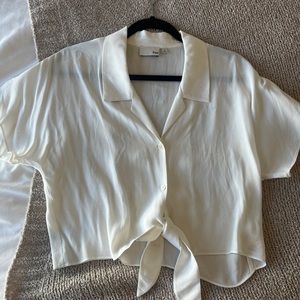 Aritzia X Wilfred Free White Blouse